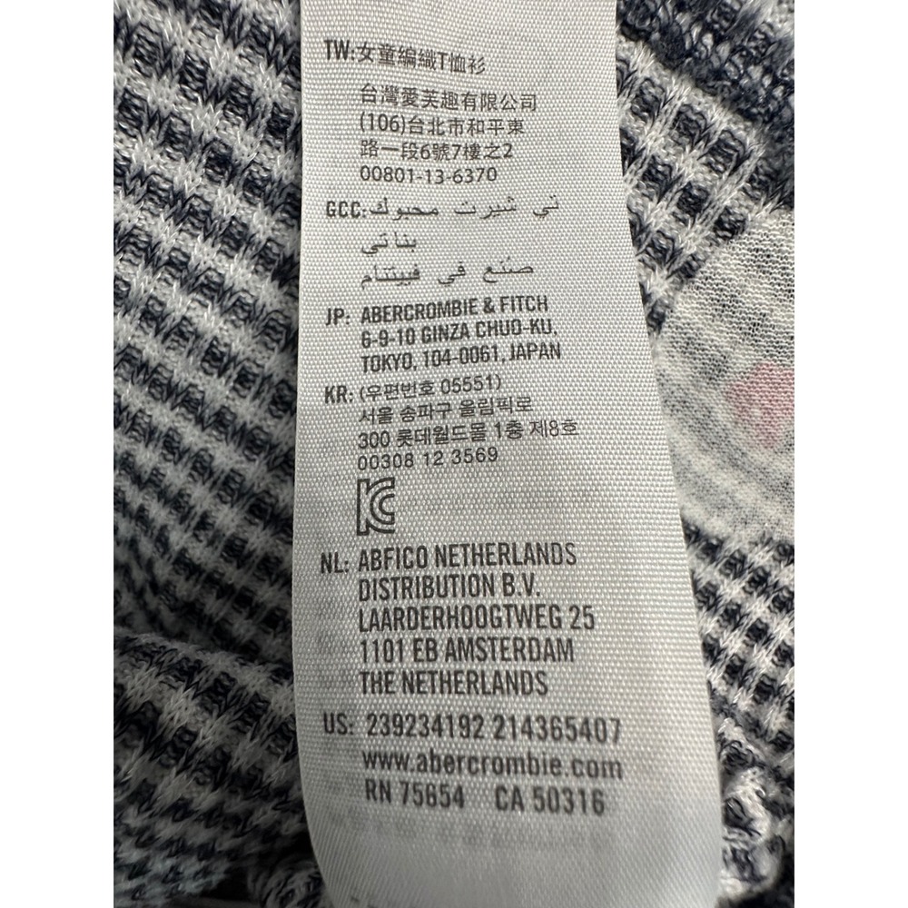 ABERCROMBIE KIDS Gray Striped Long Sleeve Shirt size 9/10‎ - Picture 11 of 11